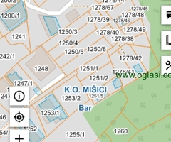 Gradjevinski zemljište, Čanj, Bar, 1218m2