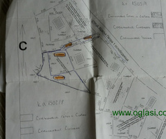Na prodaju građevinski plac u Vranjskoj banji kod opštine, pored glavne ulice, površine 1450 m2