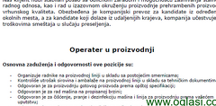 Operateri u proizvodnji