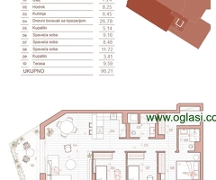 Centar, Dalmatinska, 4.0, 96,21 m2 novogradnja